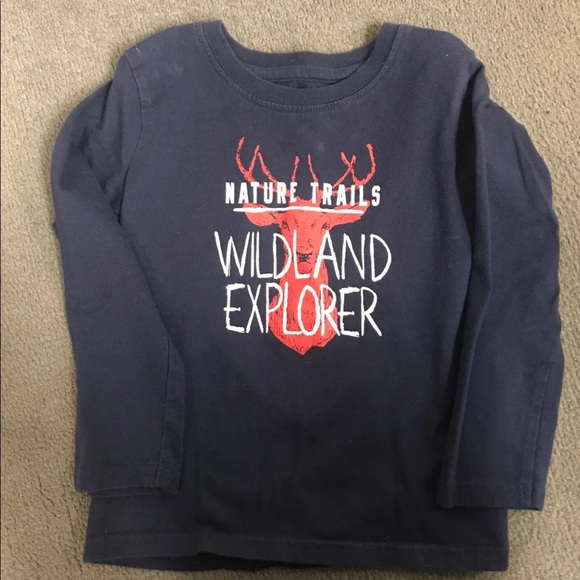 Nature Wild Deer Boys Long Sleeve size 3T - Picture 1 of 2